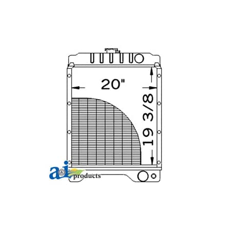 A & I Products Radiator 33" x22.7" x10.5" A-104753A1